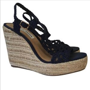 Steven Madden Manngo Wedge Navy